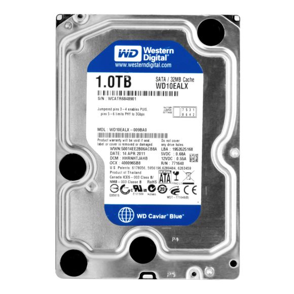 WD CAVIAR BLUE 1TB 7.2K 32MB SATA III 3.5'' WD10EALX