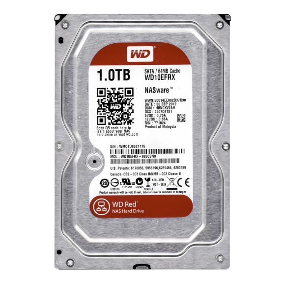 WD RED 1TB SATA III 5.4K 64MB 3.5'' WD10EFRX NASware 1.0