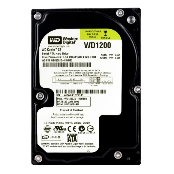 WD CAVIAR SE 120GB 7.2K 8MB SATA 3.5'' WD1200JD-00HBB0