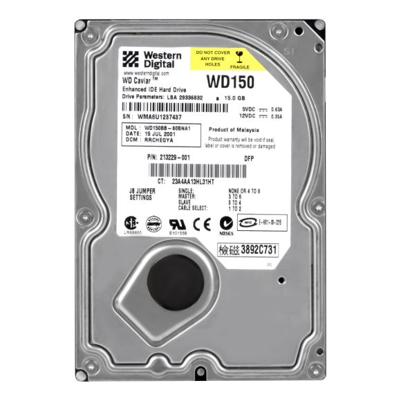 WD CAVIAR 15GB 7.2K 2MB ATA 3.5'' WD150BB-60BNA1