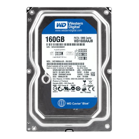 WD BLUE WD1600AAJB HDD 160GB 8MB 7.2K IDE ATA NCQ 3.5''