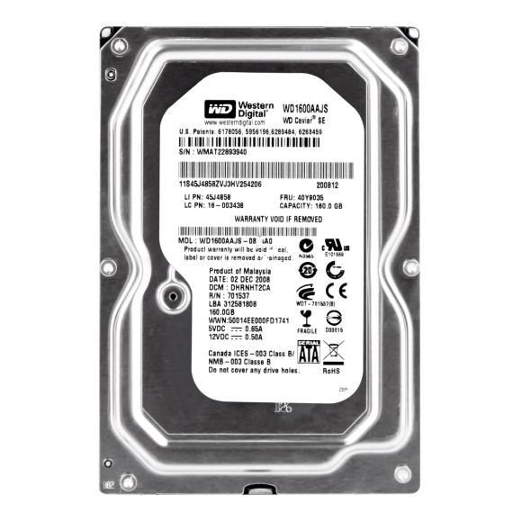 WD CAVIAR SE 160GB SATA II 7.2K 8MB 3.5'' WD1600AAJS