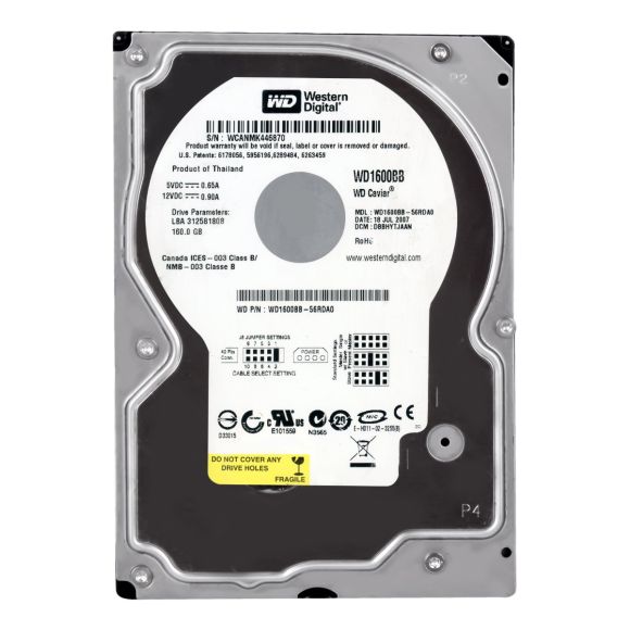 WD CAVIAR 160GB 7.2K 2MB ATA 3.5'' WD1600BB