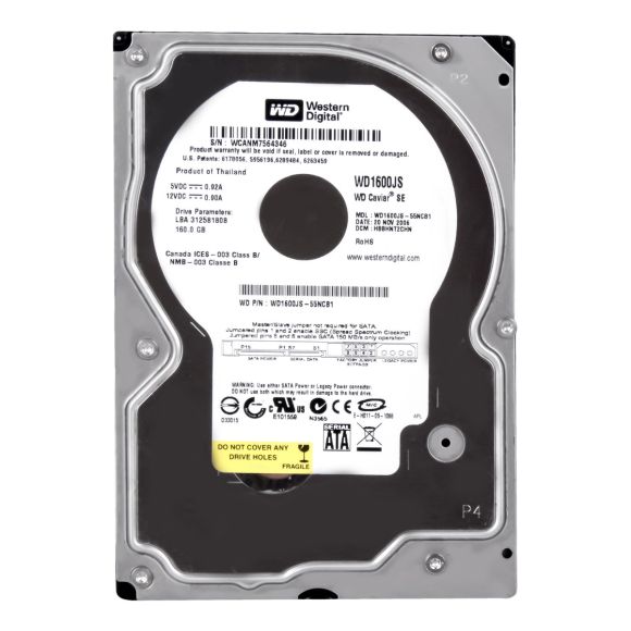 WD CAVIAR SE 160GB 7.2K 8MB SATA II 3.5'' WD1600JS