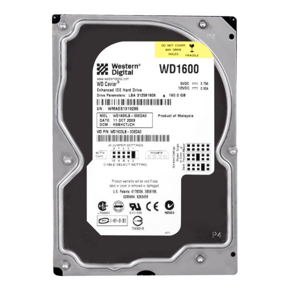 WD CAVIAR 160GB 7.2K 2MB ATA 3.5'' WD1600LB