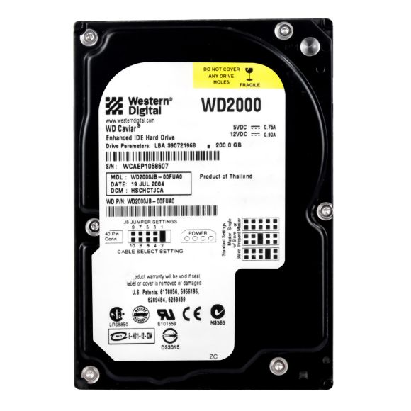 WD CAVIAR SE 200GB 7.2K 8MB ATA 3.5'' WD2000JB-00FUA0