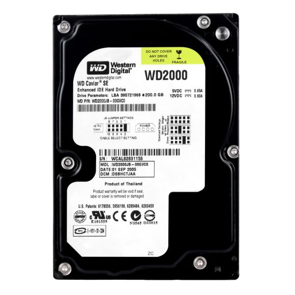 WD CAVIAR SE 200GB 7.2K 8MB ATA 3.5'' WD2000JB-00GVC0