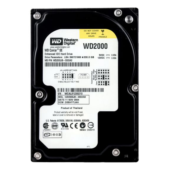 WD CAVIAR SE 200GB 7.2K 8MB ATA 3.5'' WD2000JB-00GVA0