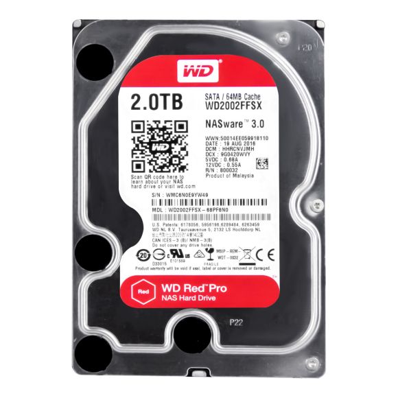 WD RED PRO 2TB 7.2K 64MB SATA III 3.5'' WD2002FFSX NASware 3.0