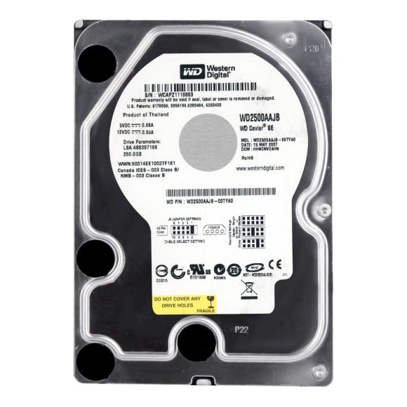 WESTERN DIGITAL WD2500AAJB 250GB ATA 7200RPM 3.5''