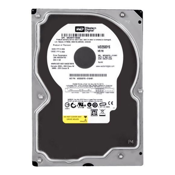 WD RE 250GB SATA II 7.2K 16MB 3.5'' WD2500YS