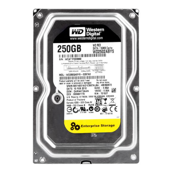 WD BLACK 250GB 16MB WD2502ABYS SATA