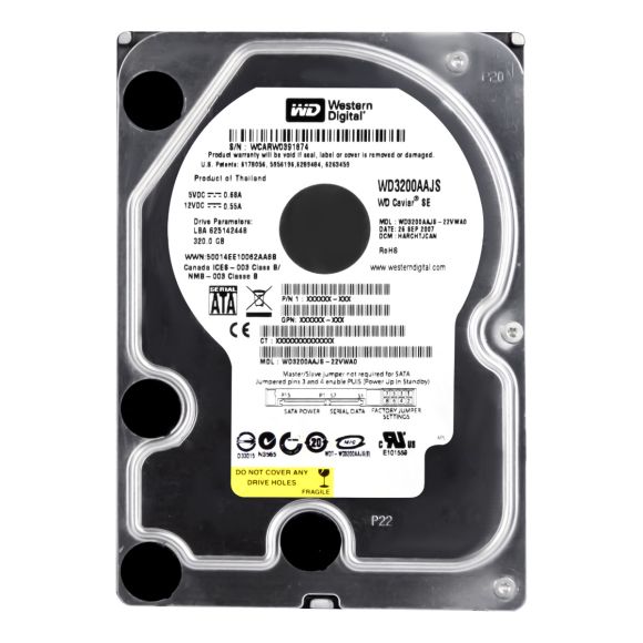 WD CAVIAR SE 320GB 7.2K 8MB SATA II 3.5'' WD3200AAJS-22VWA0