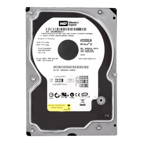 WESTERN DIGITAL WD3200JB 320GB ATA 7200RPM 8MB 3.5''