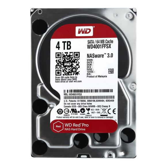 WD RED PRO 4TB 7.2K 64MB SATA III 3.5'' WD4001FFSX NASware 3.0