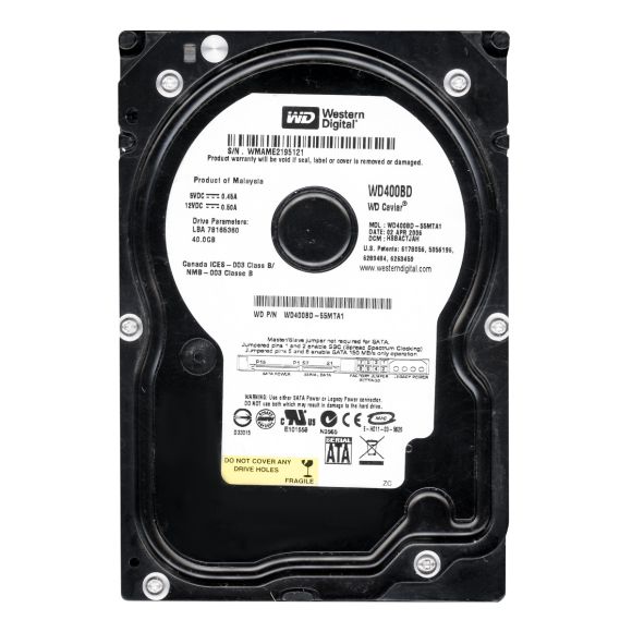 WD CAVIAR 40GB 7.2k 2MB SATA II 3.5'' WD400BD