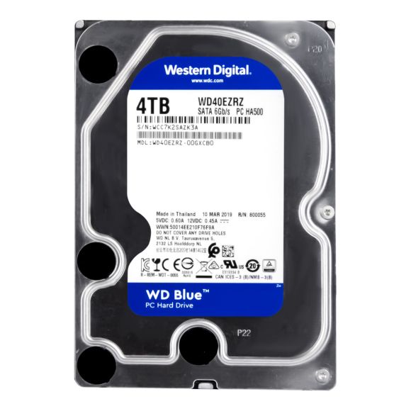 WD BLUE 4TB 5.4K 64MB SATA III 3.5'' WD40EZRZ PC HA500