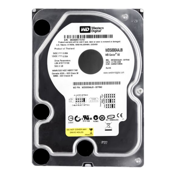 DYSK WD 500GB WD5000AAJB 8MB ATA 7.2K 3.5''