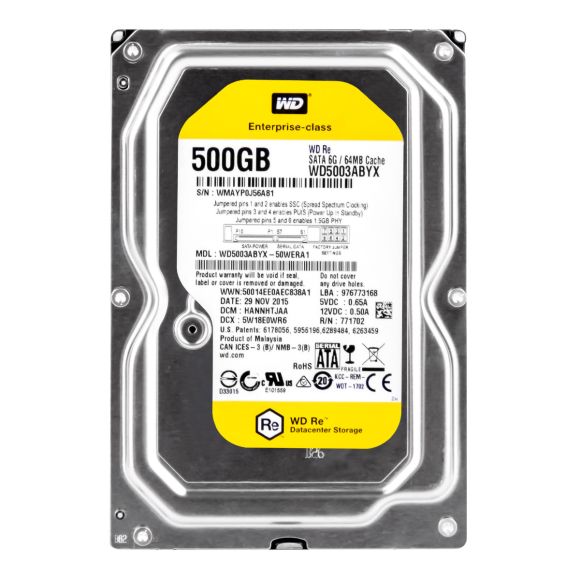 WD RE 500GB 7.2K 64MB SATA II 3.5'' WD5003ABYX