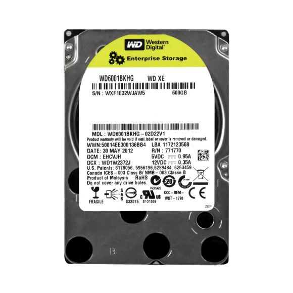 WD Xe 600GB 10K SAS 6G 2,5'' WD6001BKHG