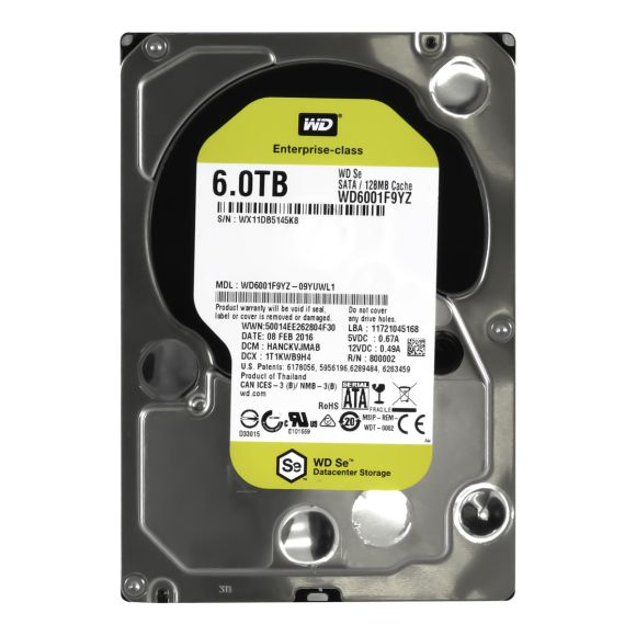 WD Se 6TB 7.2K 128MB SATA III 3.5'' WD6001F9YZ