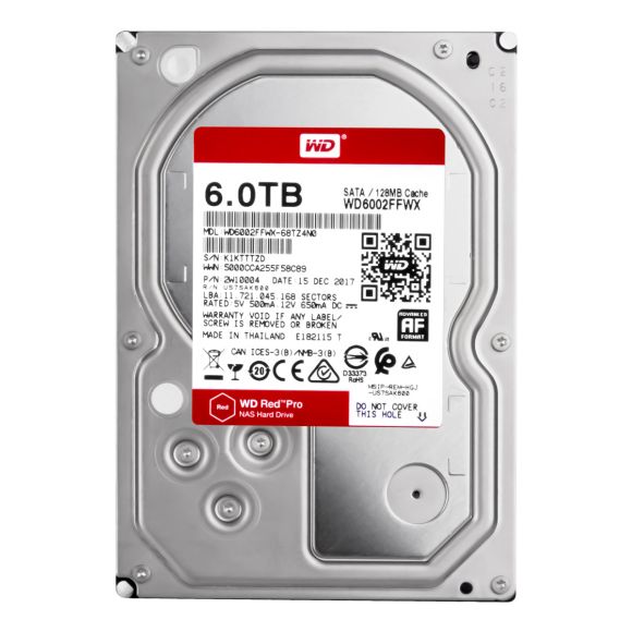 WD RED PRO 6TB 7.2K 128MB SATA III 3.5'' WD6002FFWX