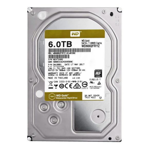 WD GOLD 6TB 7.2K 128MB SATA III 3.5'' WD6002FRYZ