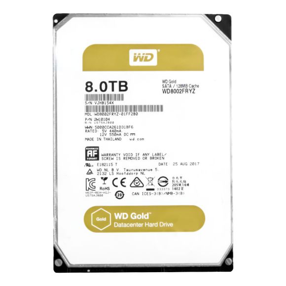 WD GOLD 8TB 7.2K 128MB SATA III 3.5'' WD8002FRYZ