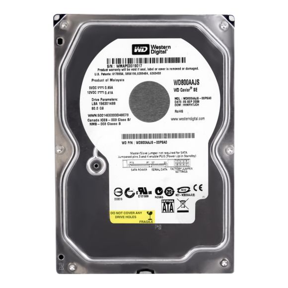 WD CAVIAR SE 80GB 7.2K 8MB SATA II 3.5'' WD800AAJS