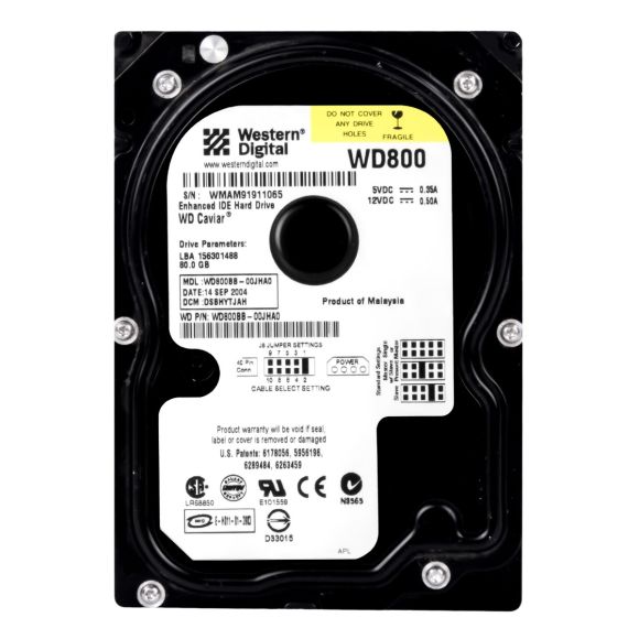 WD CAVIAR 80GB ATA 7.2K 2MB 3.5'' WD800BB