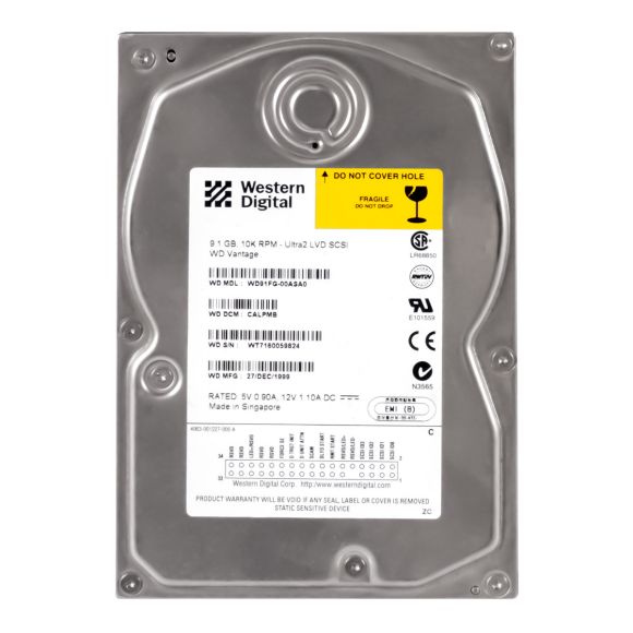 WD 9.1GB 10K 2MB SCSI ULTRA2 3.5'' WD91FG-00ASA0