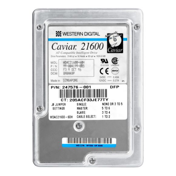 WD CAVIAR 21600 1.6GB 5.2K ATA 3.5'' WDAC21600-60H