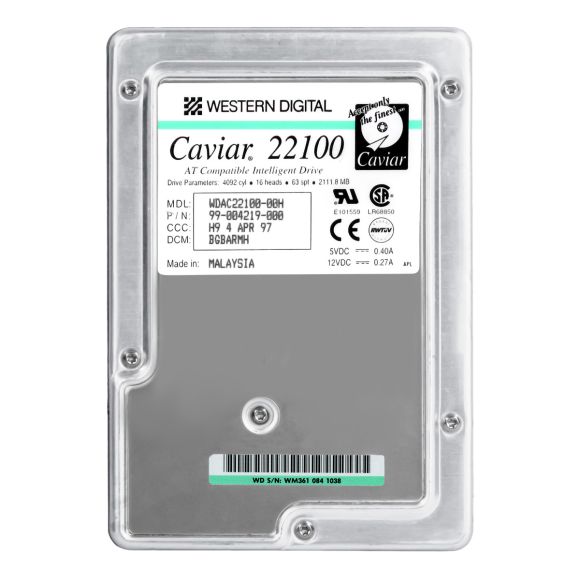 WESTERN DIGITAL CAVIAR WDAC22100 2.1GB ATA 5400RPM 3.5