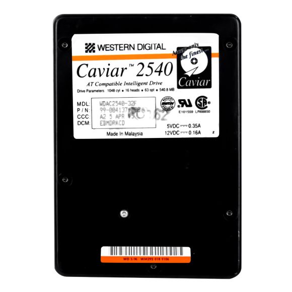 WD CAVIAR 2540 540MB 4.5K ATA 3.5'' WDAC2540-32F