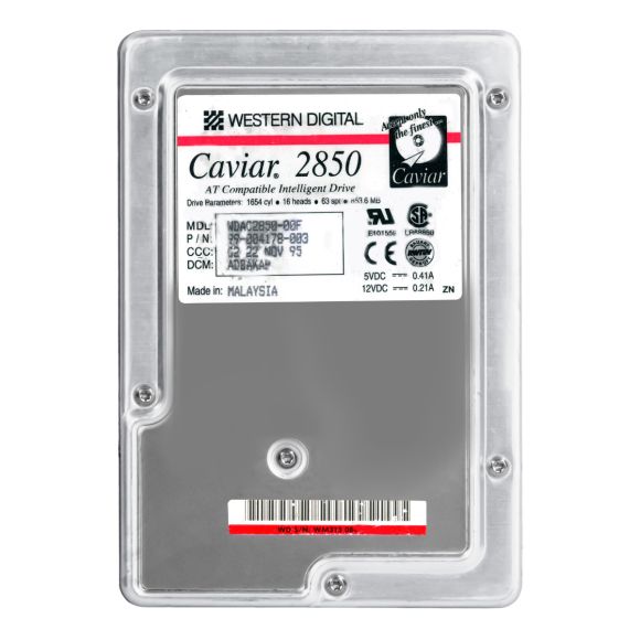 WD WDAC2850-00F CAVIAR 2850 853MB 4500RPM IDE 3.5''