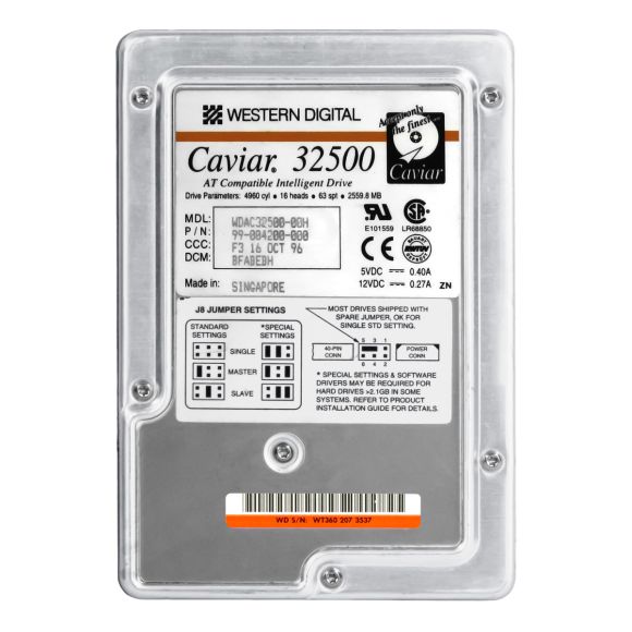 WD CAVIAR 32500 2.5GB 5.2K ATA 3.5'' WDAC32500-00H