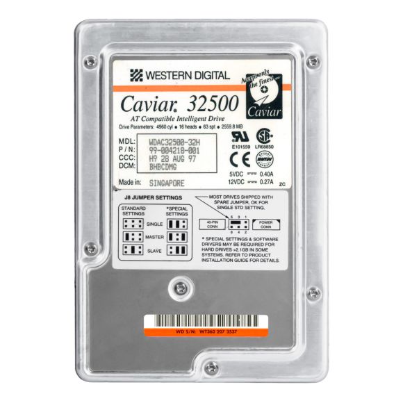 WD CAVIAR 32500 2.5GB 5.2K ATA 3.5'' WDAC32500-32H