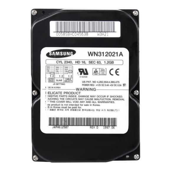 SAMSUNG WINNER 2 1.2GB 4.5K ATA 3.5'' WN312021A