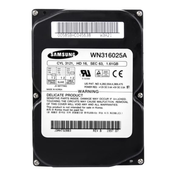 SAMSUNG WINNER 1.61GB 4.5K ATA 3.5'' WN316025A