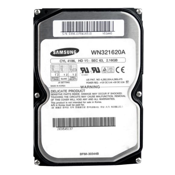 SAMSUNG WINNER 2 2.16GB 4.5K ATA 3.5'' WN321620A